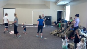 8:30 am workout - Ready or not, here we go!!  (This was taken from the phone on my camera, which is HORRIBLE!!)