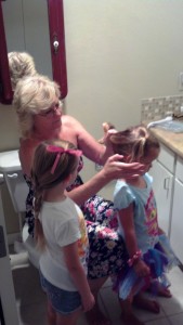 Hair time with Grandma