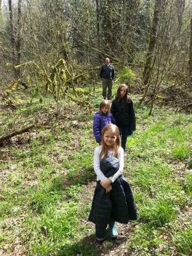 Next we went on a walk on a nearby trail.
