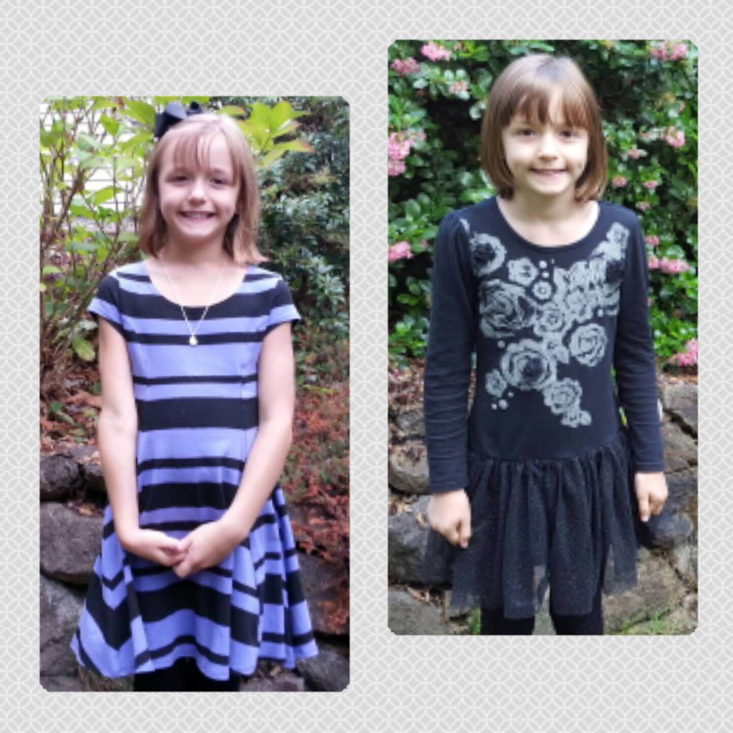 Molly - first and last day of 2nd grade