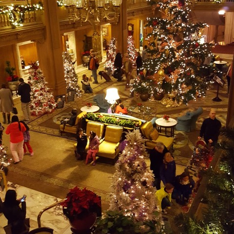 The Fairmont Olympic is so beautiful at Christmas!